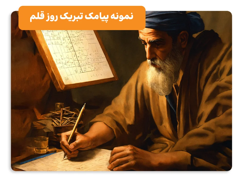 پیامک تبریک روز قلم